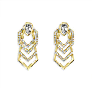 Diamond Fashion Earrings 1 ct tw 14k White Gold