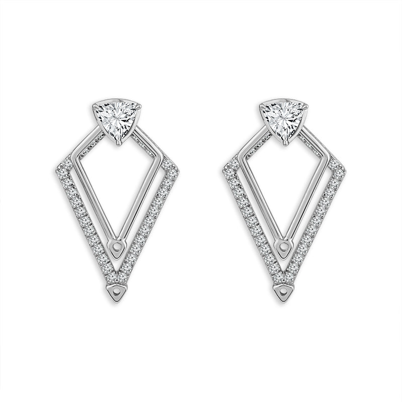 Diamond Fashion Earrings 1.50 ct tw 14k Rose Gold