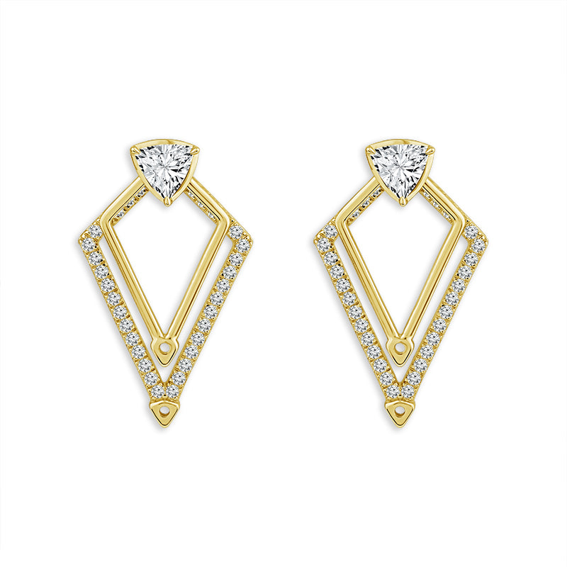 Diamond Fashion Earrings 1.50 ct tw 14k Rose Gold