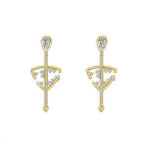 Diamond Fashion Earrings 1.25 ct tw 14k White Gold