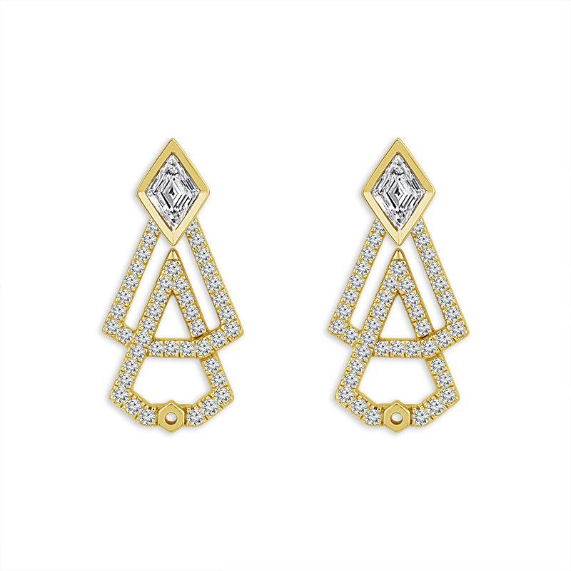 Diamond Fashion Earrings 1.25 ct tw 14k White Gold
