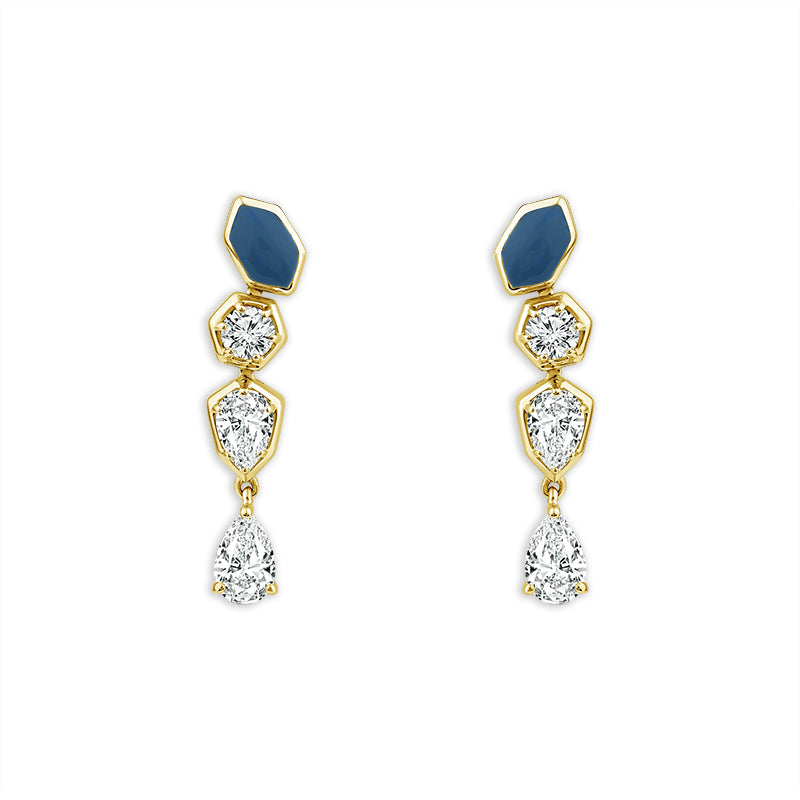 Diamond Fashion Earrings 1 ct tw 14k Yellow Gold