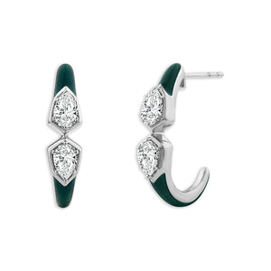 Diamond Hoops Earrings 1 ct tw 14k Yellow Gold