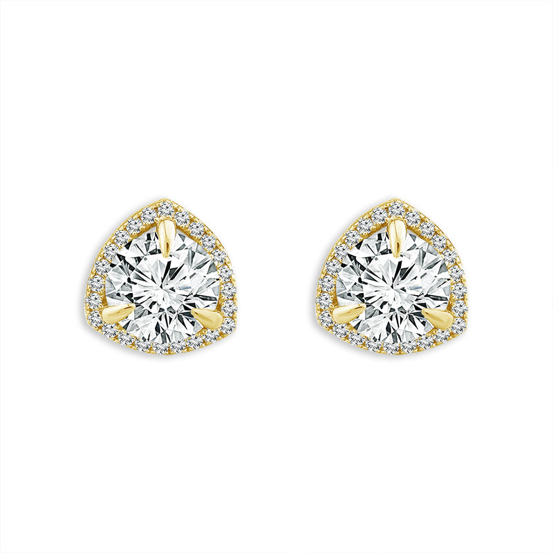 Diamond Fashion Earrings 3.25 ct tw 14k Yellow Gold