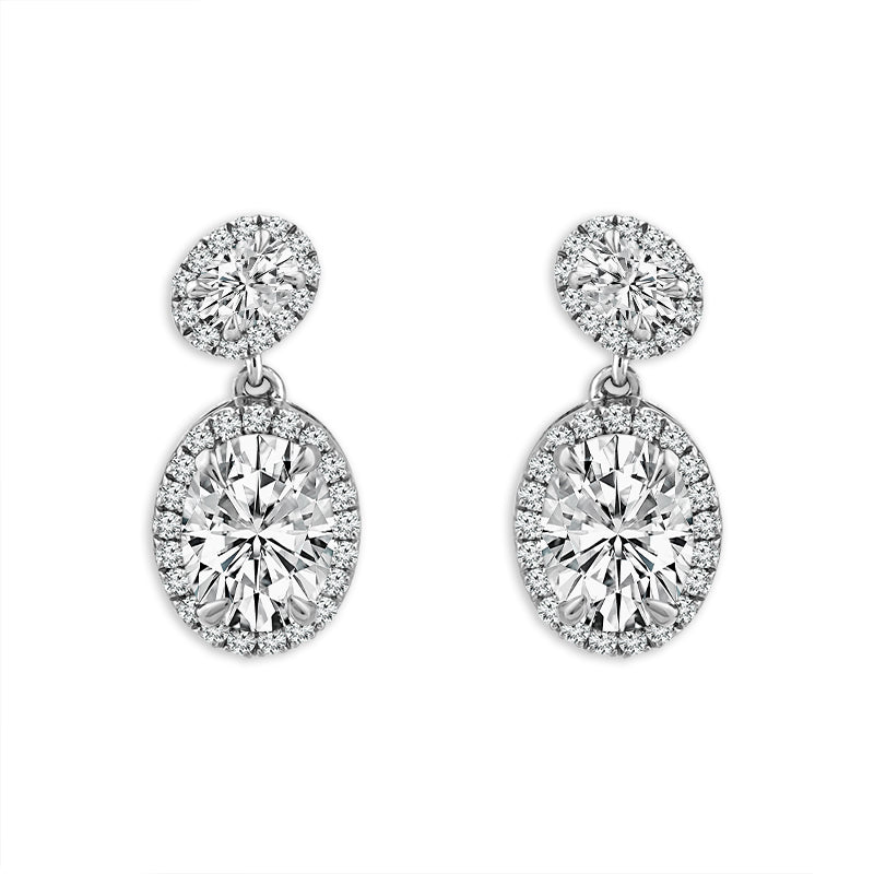 Diamond Fashion Earrings 4 ct tw 14k Yellow Gold