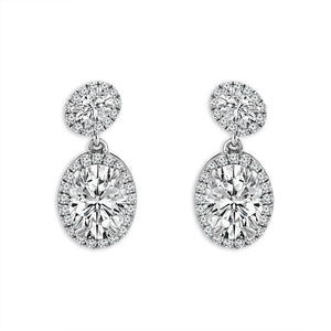 Diamond Fashion Earrings 4 ct tw 14k Yellow Gold