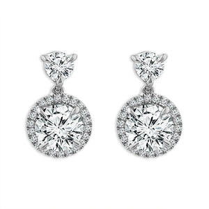 Diamond Fashion Earrings 4 ct tw 14k Yellow Gold