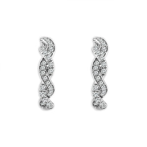 Diamond Hoops Earrings 0.40 ct tw 10k Yellow Gold