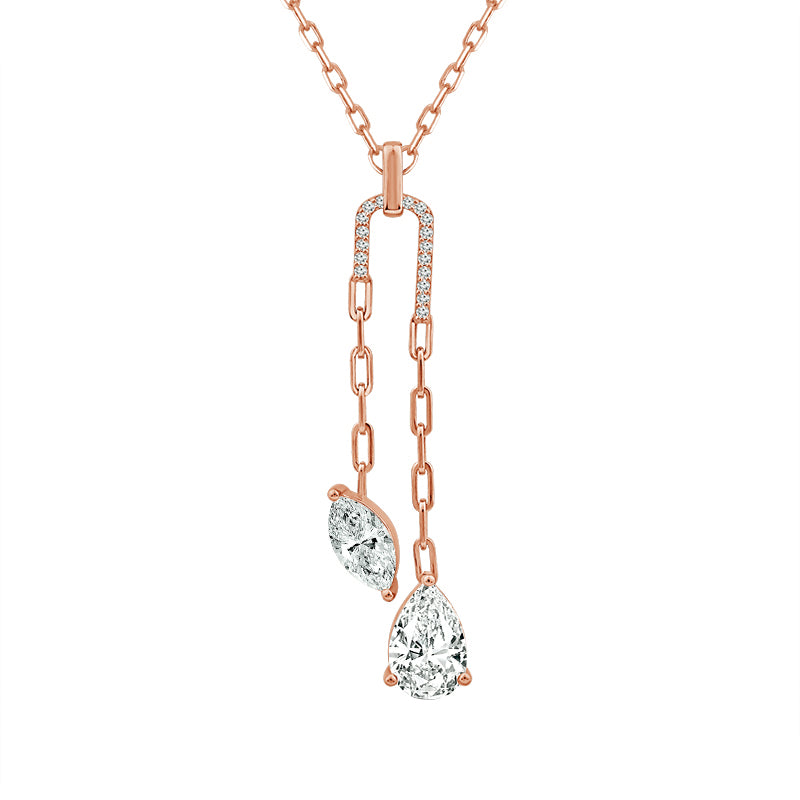 Diamond Fashion Pendant 3.10 ct tw 14k Yellow Gold