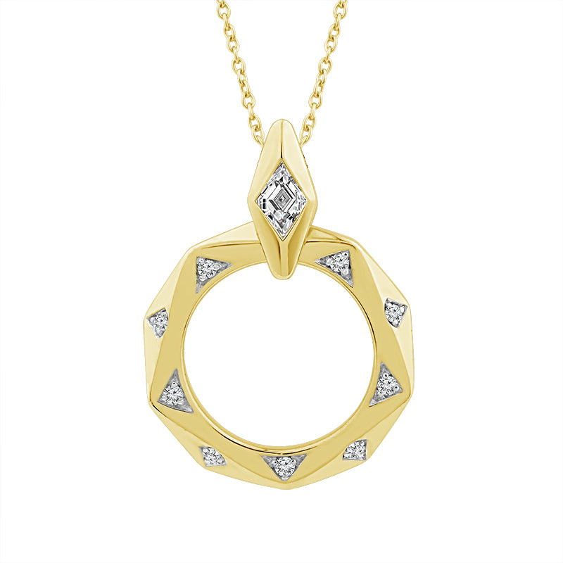Diamond Fashion Pendant 0.33 ct tw 14k Yellow Gold