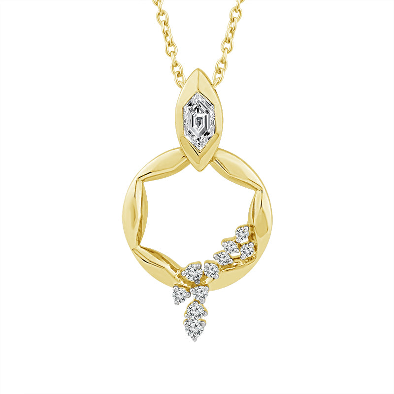 Diamond Fashion Pendant 0.40 ct tw 14k Yellow Gold
