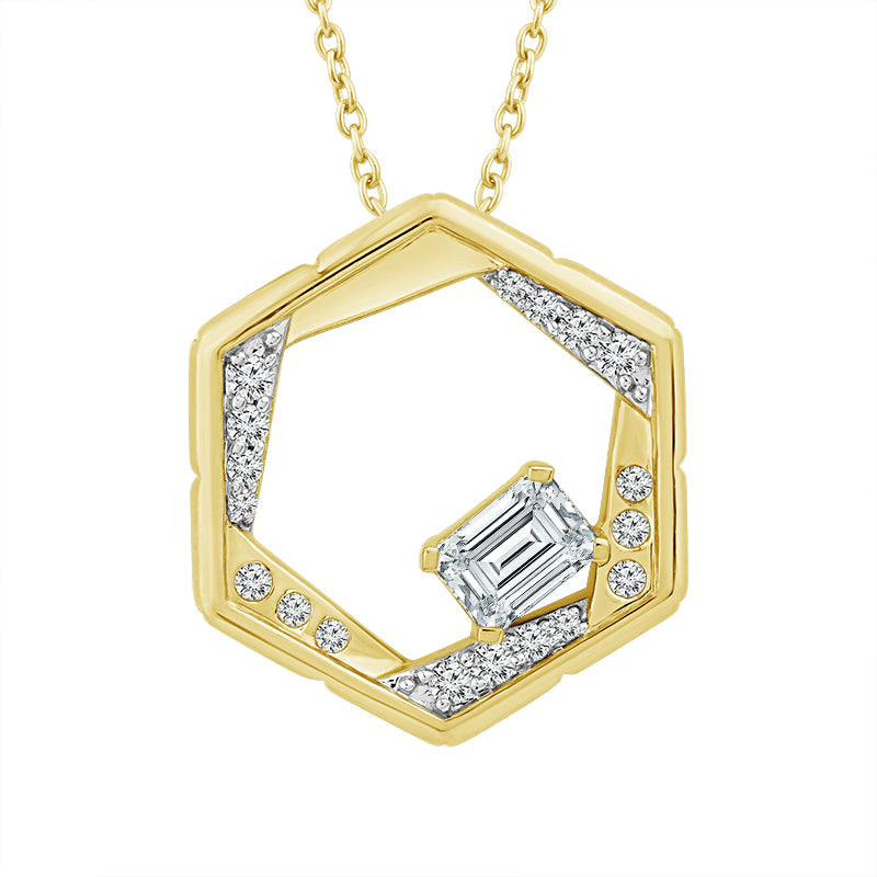Diamond Fashion Pendant 0.63 ct tw 14k Yellow Gold