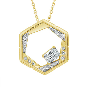 Diamond Fashion Pendant 0.63 ct tw 14k Yellow Gold