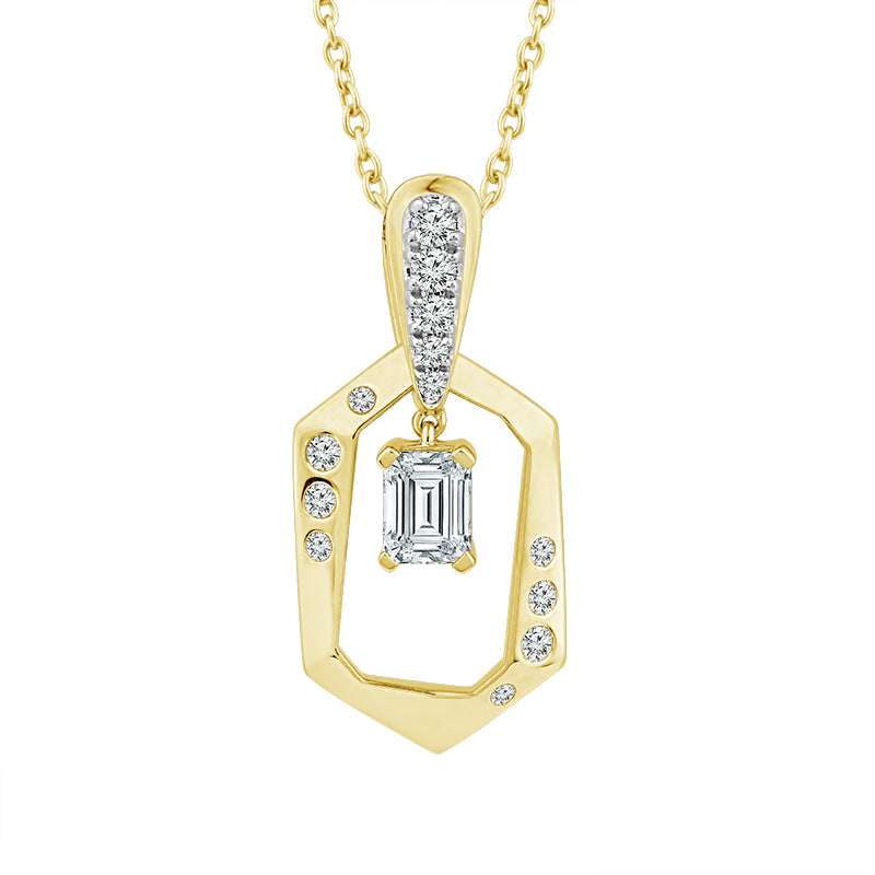 Diamond Fashion Pendant 0.63 ct tw 14k Yellow Gold