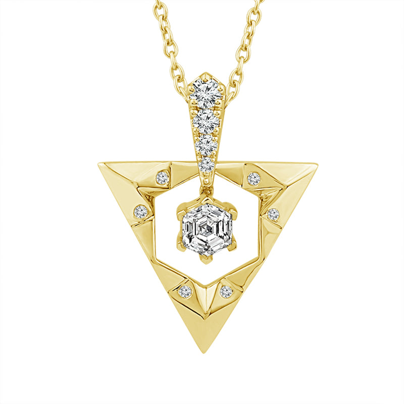 Diamond Fashion Pendant 0.63 ct tw 14k Yellow Gold