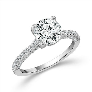 Diamond Engagement Ring 0.50 ct tw Center Round 14k Yellow Gold