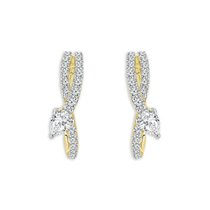 Diamond Fashion Earrings 1 ct tw 14k White Gold