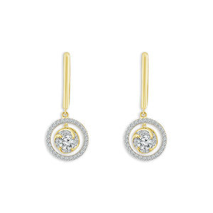 Diamond Fashion Earrings 1 ct tw 14k Yellow Gold