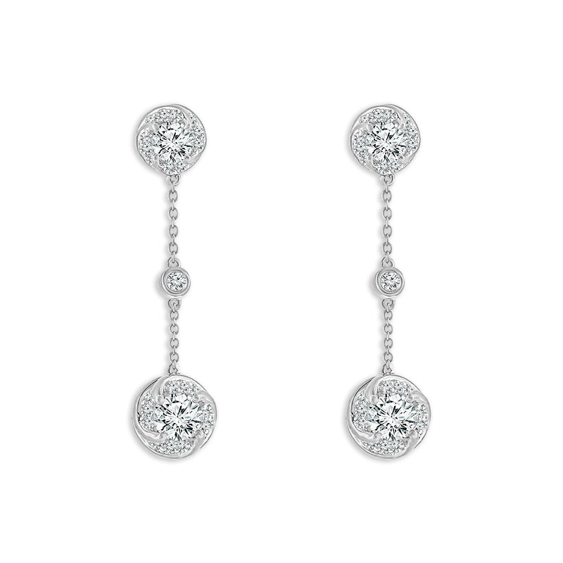 Diamond Fashion Earrings 1.25 ct tw 14k Yellow Gold