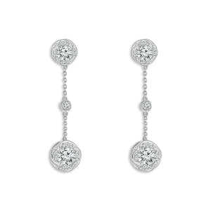 Diamond Fashion Earrings 1.25 ct tw 14k Yellow Gold