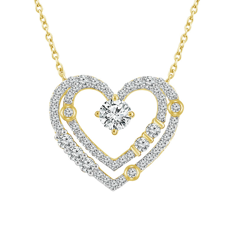 Diamond Fashion Pendant 1 ct tw 10k Yellow Gold