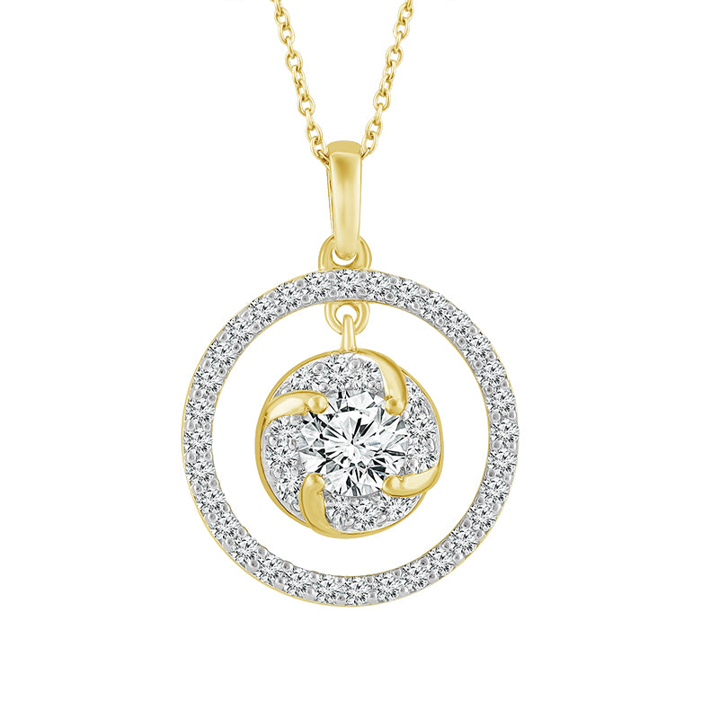 Diamond Fashion Pendant 1 ct tw 14k Yellow Gold