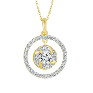 Diamond Fashion Pendant 1 ct tw 14k Yellow Gold