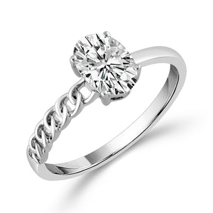 Diamond Bridal Ring 0.75 ct tw Center OV 14k Yellow Gold