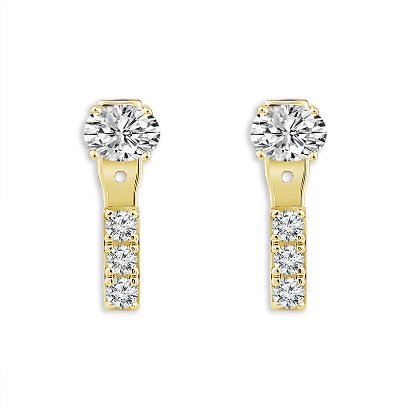 Diamond Fashion Earrings 1 ct tw 14k Yellow Gold