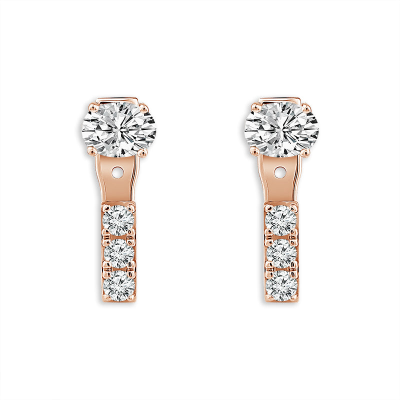 Diamond Fashion Earrings 1 ct tw 14k Yellow Gold