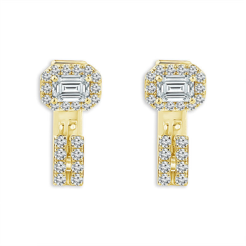 Diamond Fashion Earrings 1 ct tw 14k Yellow Gold