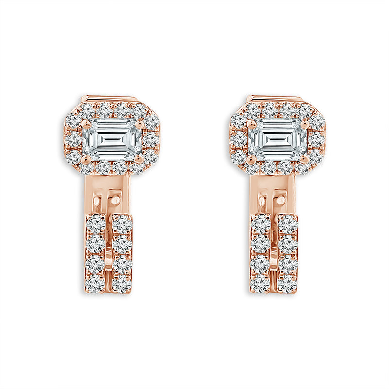 Diamond Fashion Earrings 1 ct tw 14k Yellow Gold