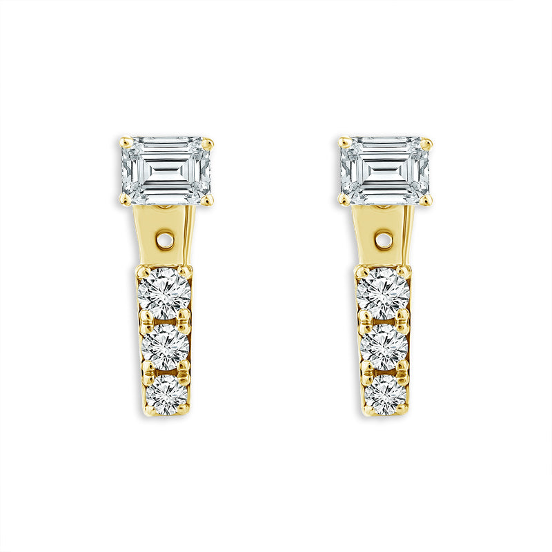 Diamond Fashion Earrings 1 ct tw 14k Yellow Gold