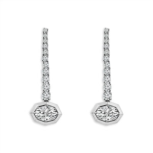 Diamond Fashion Earrings 1.63 ct tw 14k Yellow Gold