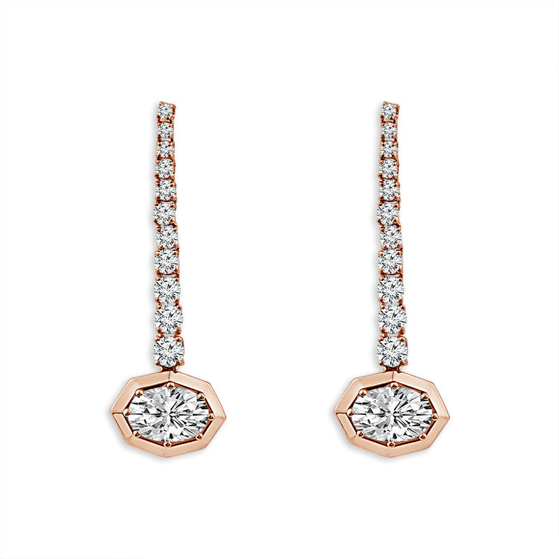 Diamond Fashion Earrings 1.63 ct tw 14k Yellow Gold