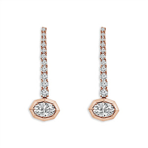 Diamond Fashion Earrings 1.63 ct tw 14k Yellow Gold