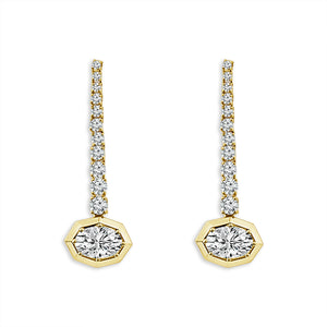 Diamond Fashion Earrings 1.63 ct tw 14k Yellow Gold