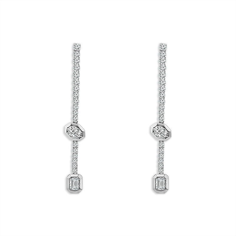 Diamond Fashion Earrings 1.63 ct tw 10k Yellow Gold