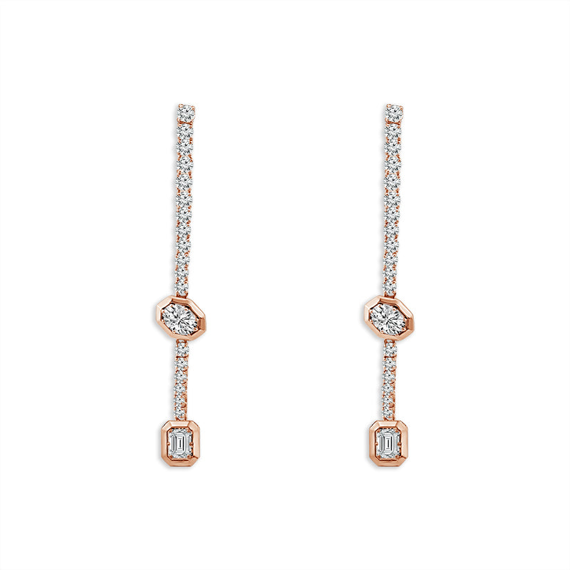 Diamond Fashion Earrings 1.63 ct tw 10k Yellow Gold