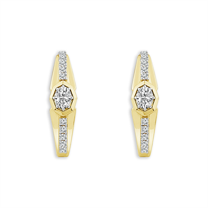 Diamond Fashion Earrings 0.50 ct tw 10k Yellow Gold