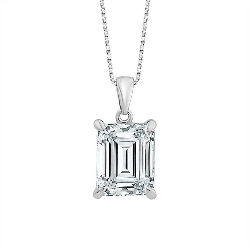 Diamond Solitaire Pendant 2 ct tw 14k Yellow Gold