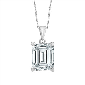 Diamond Solitaire Pendant 3 ct tw 14k Yellow Gold