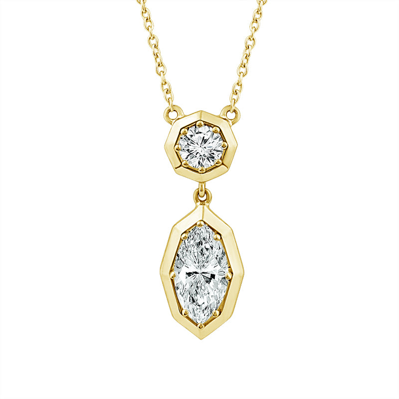 Diamond Fashion Pendant 0.63 ct tw 14k Yellow Gold