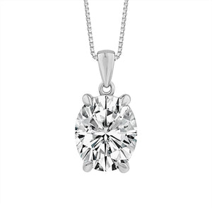 Diamond Solitaire Pendant 2 ct tw 14k Yellow Gold
