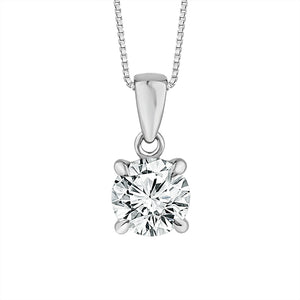 Diamond Solitaire Pendant 1 ct tw 14k Yellow Gold