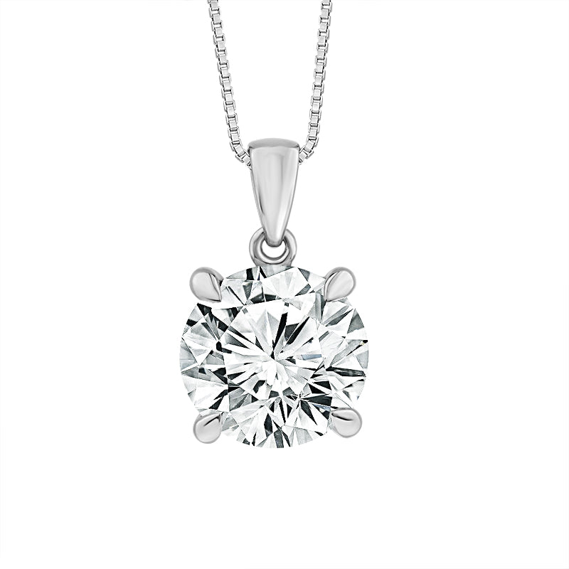 Diamond Solitaire Pendant 1.50 ct tw 14k Yellow Gold