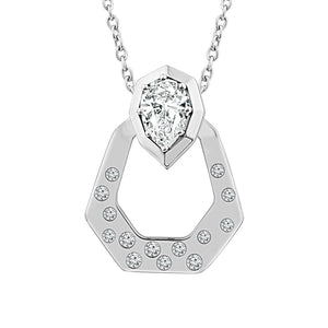Diamond Fashion Pendant 0.33 ct tw 14k White Gold 14k Rose Gold