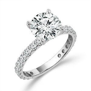 Diamond Bridal Set 1 ct tw Center RD 14k White Gold
