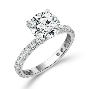 Diamond Bridal Set 1 1/2 ct tw Center RD 14k White Gold