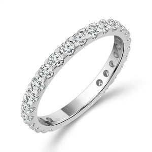 Diamond Bridal Set 1 1/2 ct tw Center RD 14k White Gold